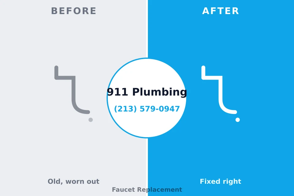 Before and after: plumbing repair Hayward, WI